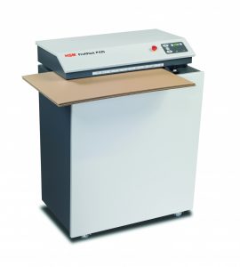 Destructeur de carton HSM ProfiPack P425 transformant des cartons usagés en calage