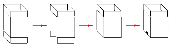 Working flow of AUTOBOX case erector