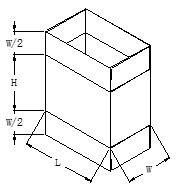 AUTOBOX case erector - Drawing of carton size