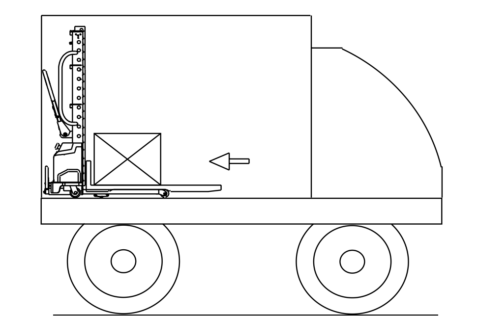 Self lifting electric stacker Exiting Carriage and Stacker Operation Instructions