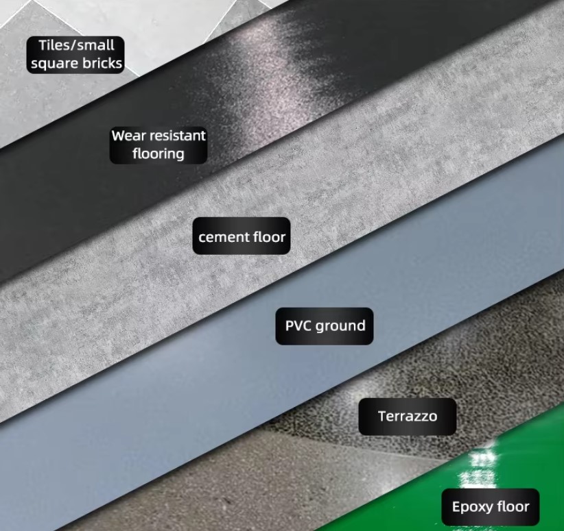 Types de sols adaptés à l'autolaveuse professionnelle