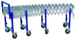 Convoyeur à rouleaux extensible en acier inoxydable