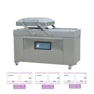 DOZE600 machine sous vide à cloche, cloche avec les barres de soudure